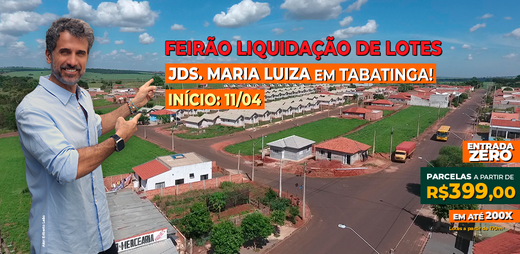 Feirão de Lotes em Tabatinga