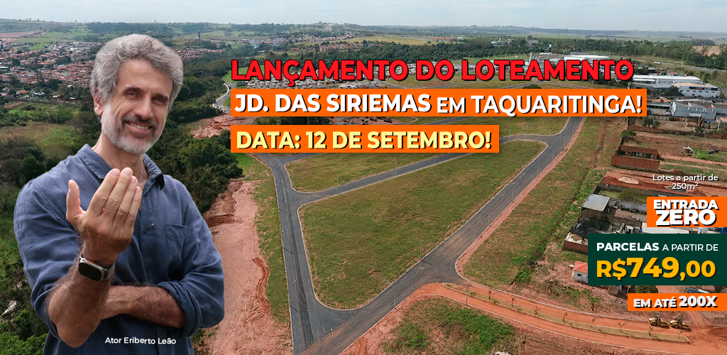 Lançamento Jd. das Siriemas Taquaritinga